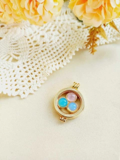 MANDALA MIX DE PEDRA NATURAL PARA RELICÁRIO CÁPSULA - comprar online