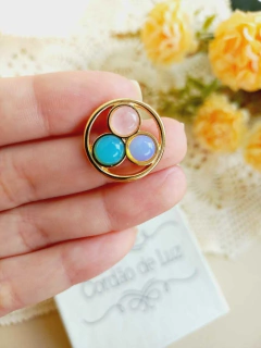 MANDALA MIX DE PEDRA NATURAL PARA RELICÁRIO CÁPSULA na internet