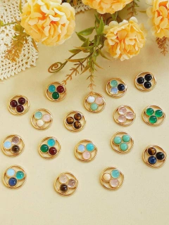 MANDALA MIX DE PEDRA NATURAL PARA RELICÁRIO CÁPSULA - comprar online