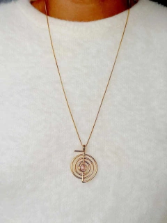 COLAR CHOKUREI PEDRA NATURAL AMETISTA - Cordão de Luz Joias Finas