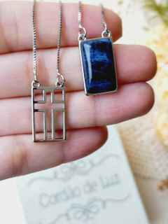 ESCAPULÁRIO RETANGULAR COM PEDRA NATURAL - comprar online