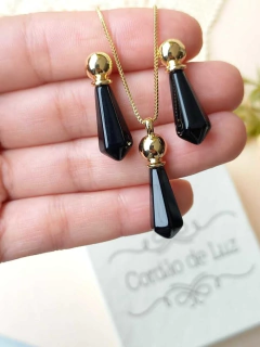 CONJUNTO PRISMA GEOMETRICO AGATHA NEGRA - comprar online