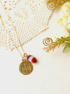 COLAR DUPLO CHOKUREI COM PEDRA NATURAL - Cordão de Luz Joias Finas