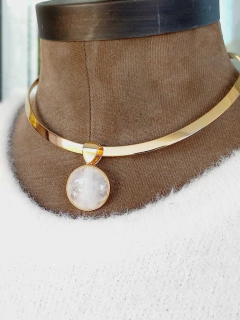 COLAR CHOKER COM PEDRA NATURAL - comprar online