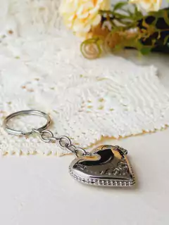 CHAVEIRO CORAÇÃO COM FOTO - Cordão de Luz Joias Finas