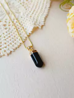 COLAR PRISMA GEOMÉTRICO PEDRA NATURAL - loja online