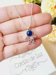 Imagem do COLAR PERSONALIZADO FILHOS MENINO E MENINA PRATA 925