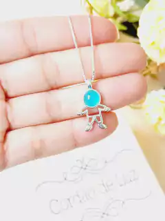 COLAR PERSONALIZADO FILHOS MENINO E MENINA PRATA 925