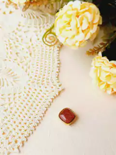 PINGENTE AVULSO QUADRADO EM PEDRA NATURAL PARA CHOKER - loja online