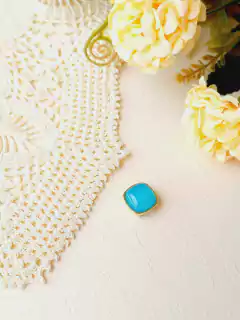 PINGENTE AVULSO QUADRADO EM PEDRA NATURAL PARA CHOKER - comprar online