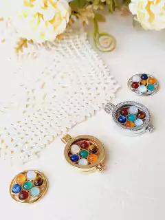 MANDALA AVULSA 7 CHAKRAS PARA RELICÁRIO CÁPSULA