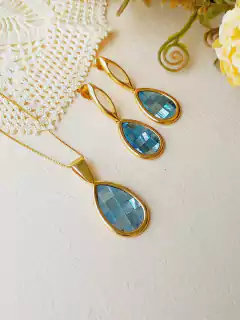 CONJUNTO GOTA MOSAICO PEDRA NATURAL MADREPÉROLA - loja online