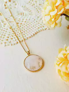 COLAR ESTRELA DE DAVI COM PEDRA NATURAL - Cordão de Luz Joias Finas