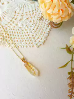 COLAR PONTA DE CITRINO - Cordão de Luz Joias Finas