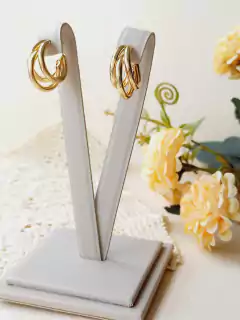 BRINCO DE ARGOLA TRIPLA MÉDIO - loja online