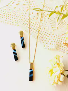 CONJUNTO CHAPA PEDRA NATURAL AGATHA NEGRA na internet