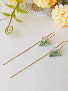 BRINCO FIO PASSANTE COM CRISTAL RUTILADO