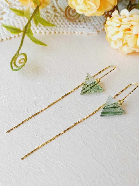 BRINCO FIO PASSANTE COM CRISTAL RUTILADO