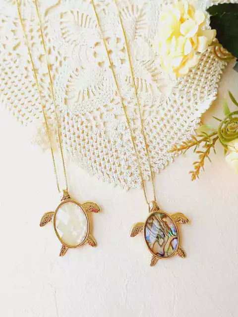 COLAR TARTARUGA FACETADA