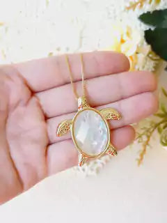COLAR TARTARUGA FACETADA - loja online