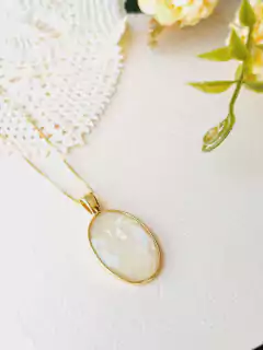 COLAR OVAL CONCHA NATURAL NAUTILUS - comprar online