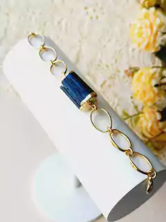 PULSEIRA COM PEDRA NATURAL TURMALINA NEGRA - loja online