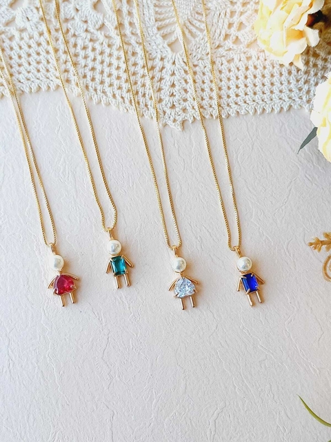 COLAR PERSONALIZADO FILHOS COM PINGENTE
