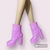 Bota Rosa Barbie - Nao serve curvy na internet