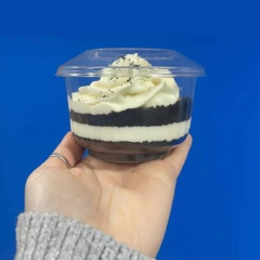 Pote Facetado 210 cc con Tapa (350 U) - Cemave Descartables SRL