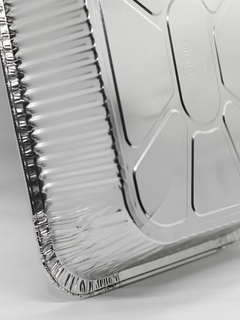 Bandeja Aluminio Rectangular 136 oz 4000 ml (12 un) - Cemave Descartables SRL