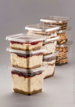 Pote Cuadrado Food 390 cc (400 U) - Cemave Descartables SRL