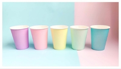 Vaso Polipapel Colores Pastel 8 oz (8 un)
