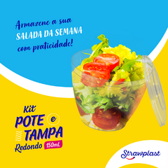 Pote Redondo con Tapa Cristal 150 cc (240 un)