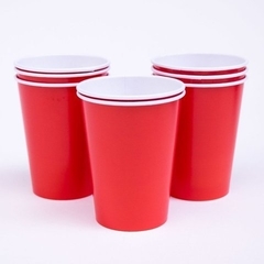 Vaso Polipapel Colores Plenos Liso 8 oz (8 un) - tienda online