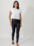 CAMERON - calça com nervuras cirre preta - VDL . . . VOU DE LEGGING