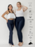 Calça chic com fenda lateral