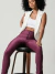 Calça prada roxa fucsia com recortes nas lateral ziper na barra fenda
