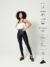 calça legging chic transpassada alta compressão preta