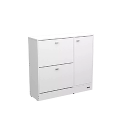 Zapatero Milenial 2 Cajones 1 Puerta Blanco - comprar online