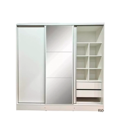 Placard Vestidor con Espejo Puerta Corrediza 2x2 - comprar online