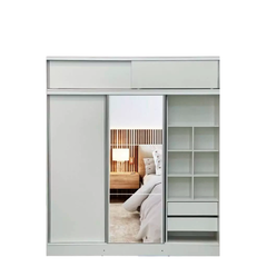 Placard Vestidor con Espejo Puerta Corrediza + BAULERA 2.00 x 2.40 - comprar online