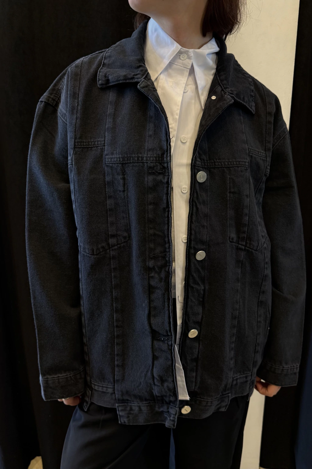 Campera Denim Recortes