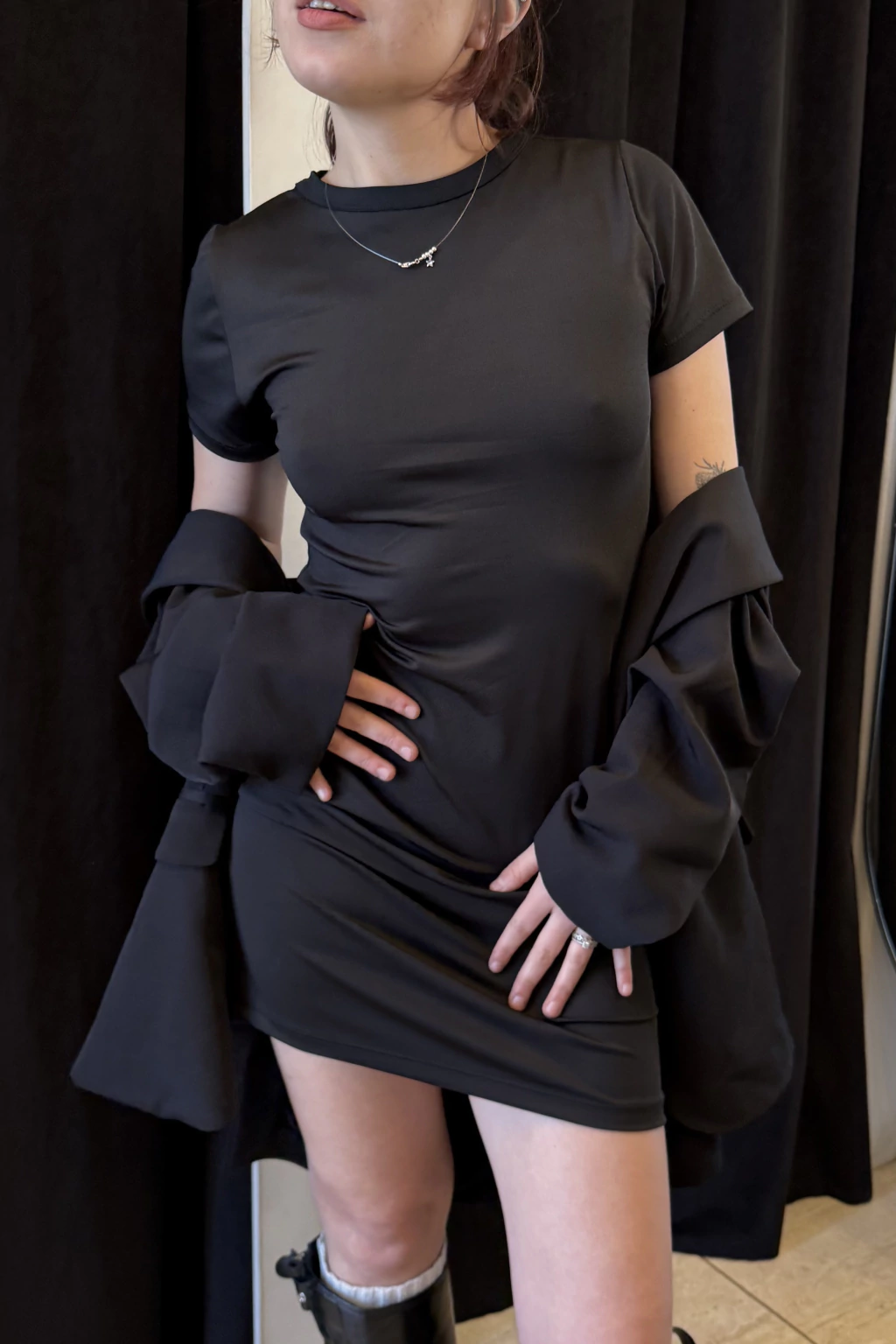 Vestido Remera Crepe