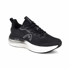 ZAPATILLAS PRAGA 35-41 NEGRO/PLATA HEAD (P3541NP)