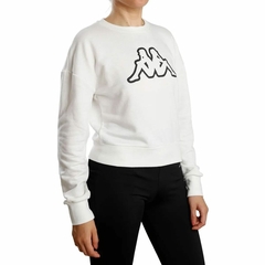 BUZO LOGO DEFFY SWEAT CREW BRIGHT WHITE WMNS KAPPA promo (K2381U6FW-KUZ9)