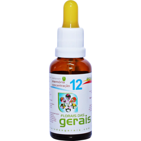 Composto Floral N°12 Memória / Concentração 30ml