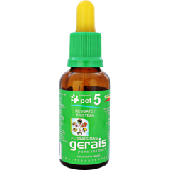 Composto Floral Pet 5 Resgate / Tristeza 30ml