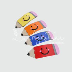 Capinha montável lápis azul royal- 3 itens- 1 presilha - comprar online