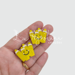 Aplique lápis de cor amarelo- 2,8cm- 1 unidade - comprar online