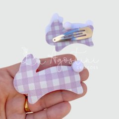 Capinha montável tic tac coelhinho lilás- 4 itens- 1 presilha - comprar online